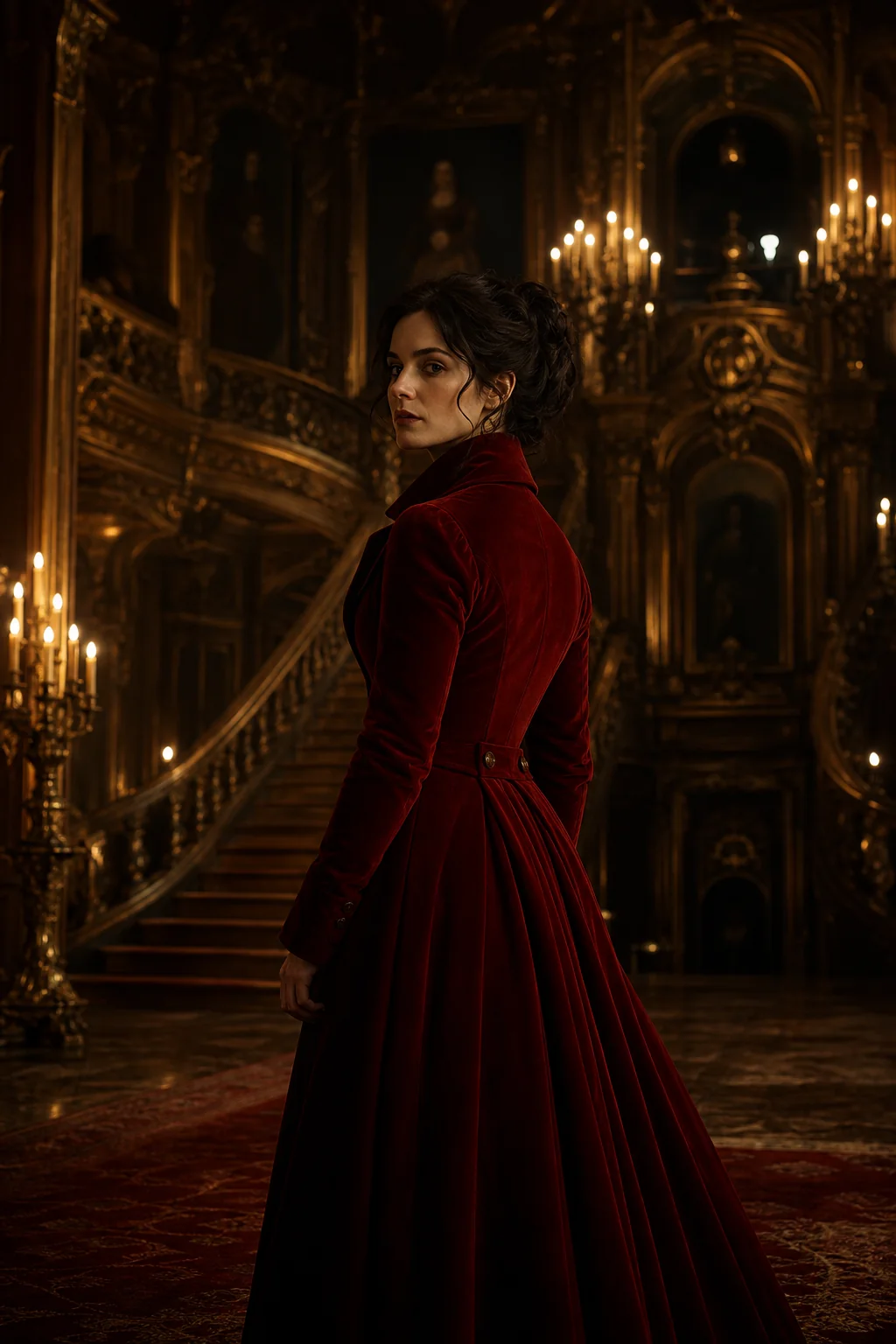 Original artwork for the fictional drama The Gilded House