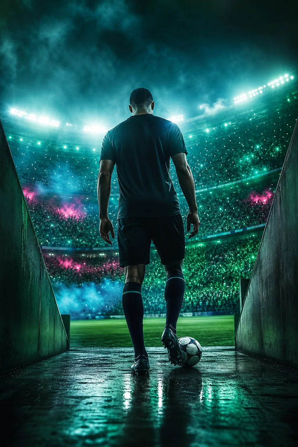 Original artwork for the fictional sports film Ninety Minutes